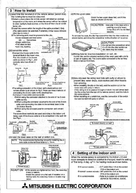 Mitsubishi digital electronics mitsubishi electric manual. Mitsubishi PAC SE41TSE Remote Sensor Air Conditioner ...