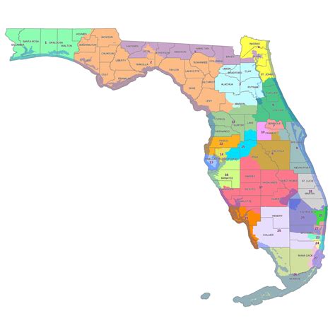 Map Of Florida Congressional Districts Maps Of Florida