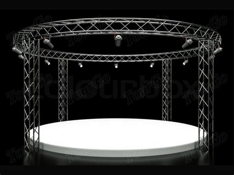 Stage Lighting Display Circular Truss Light Weight Spigot Aluminium