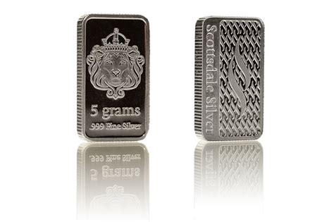 Want to know if your silver is real? Buy Scottsdale 5g Silver Bar | BullionByPost®‎ - From £6.76