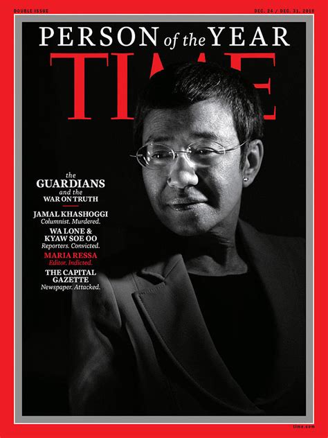 2018 Person Of The Year The Guardians Maria Ressa By Photograph By