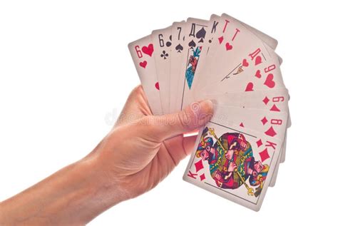 Cards In Hand Stock Image Image Of Cards Equipment 14629893
