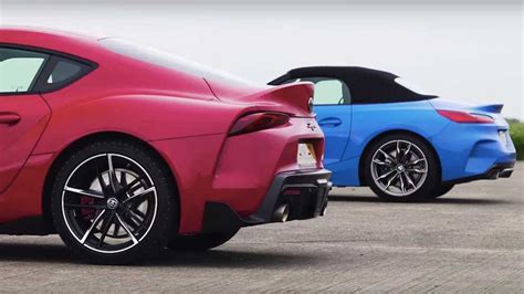 The Toyota Supra Vs Bmw Z4 Drag Race Weve All Been Waiting For