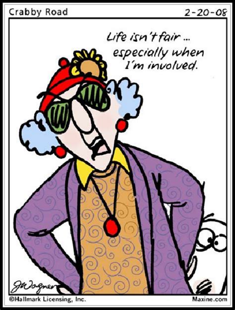 Maxine Cartoons About Aging Maxine Cartoon Old Lady Humor