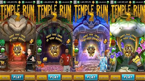 Temple Run 2 Fall Jungle Vs Spooky Summit Vs Spooky Ridge Vs Blooming