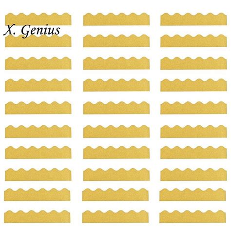 30pcs Gold Bulletin Board Borders For Classroom Office 13x 295 Inch