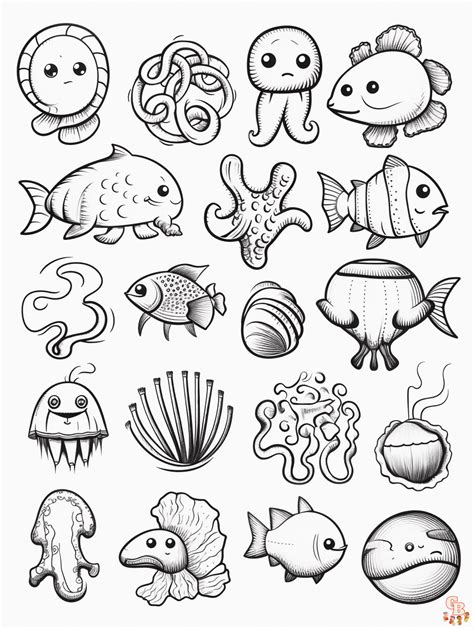 Collection 83 Best Sea Animals Coloring Pages 100 Free Printables