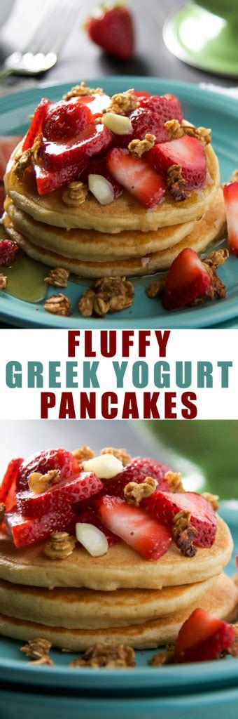 Fluffy Vanilla Greek Yogurt Pancakes