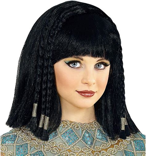 Fancy Dress And Period Costumes Cleopatra Black Braided Wig Ladies Fancy