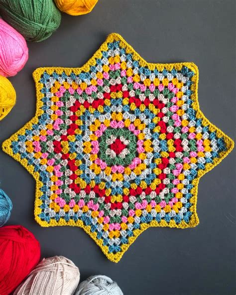 Recipe Granny Star Blanket Crochet Star Patterns Crochet Square