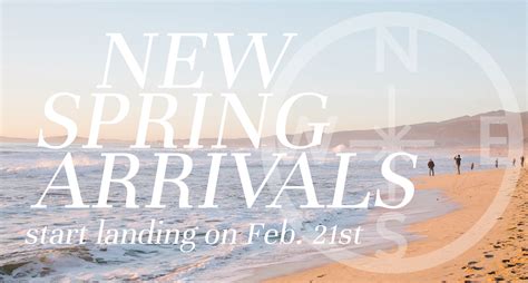 Heads Up On New Spring Arrivals Landing Company