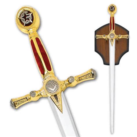 Classic Masonic Freemasonry Sword Knights Templar Edge Import