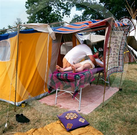 Massage Tent At Glastonbury Festival Uk Massage Tent At Gl… Flickr