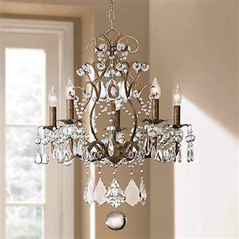 Jolie Bronze Small Chandelier Lighting 19 1 2 Wide French Country