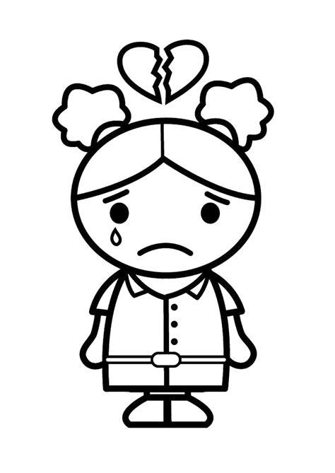 Two free emotions coloring pages for kids. Feelings Coloring Pages