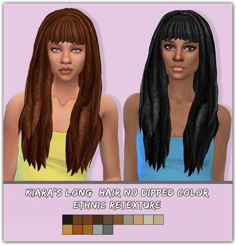 Kiaras Long Hair Ethnic Retexture At Maimouth Sims4 Sims 4 Updates