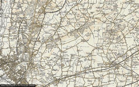 Historic Ordnance Survey Map Of Hainault 1897 1898