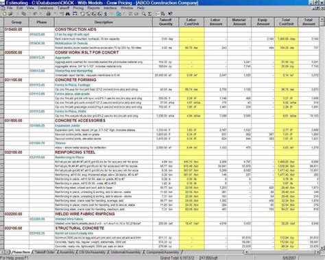 Construction Project Management Spreadsheet For Excel Templates For