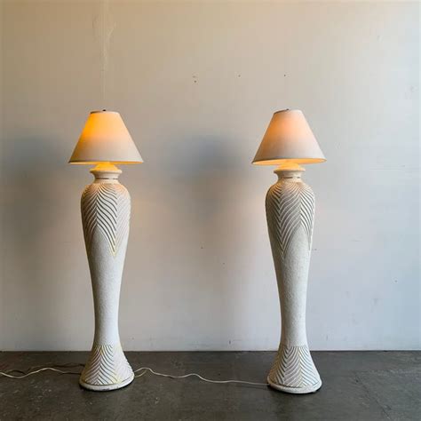 1980s Ceramic Textured Floor Lamp Single Chairish