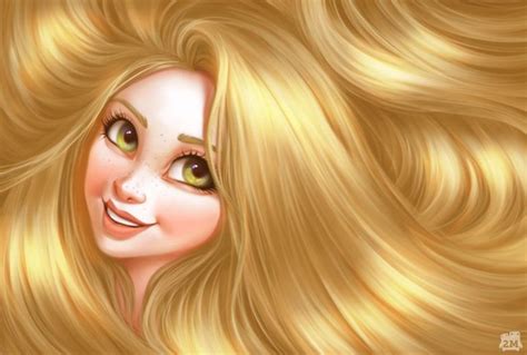 Projeto Ilustrativo Disney Hair Dá ênfase Na Linda Cabeleira Das