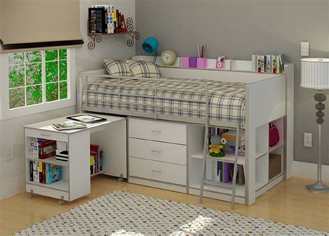 Girls Loft Bed With Desk Design Ideas And Benefits Homesfeed