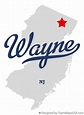 Map of Wayne, NJ, New Jersey