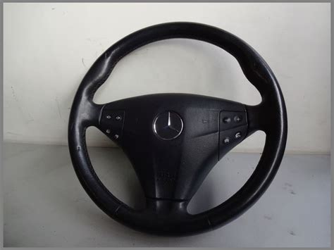 Mercedes Benz Mb W203 Steering Wheel 2034602503 Buttons Leather Black