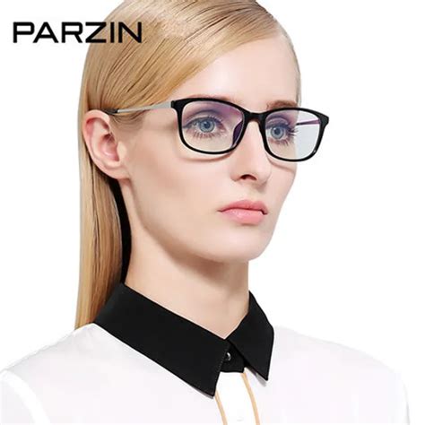 Parzin Fashion Eyeglasses Frames Women Glasses Frame Tr 90 Computer