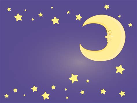 Moon And Stars Clipart Background
