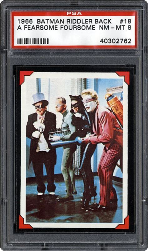 1966 Batman Riddler Back A Fearsome Foursome Psa Cardfacts®