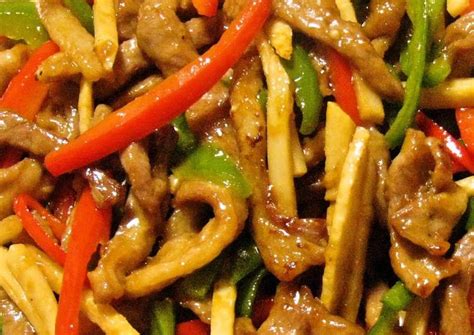 See more ideas about food, asian recipes, cooking recipes. Authentic Chinese Food! Chinjao Rosu (Beef and Pepper Stir ...