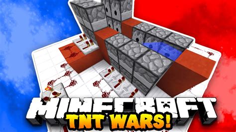 Minecraft Red Vs Blue Tnt Wars Custom 1v1 Map Wprestonplayz