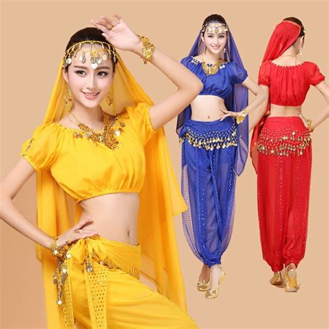 Buy 2016 New 4pcs Set Belly Dance Costume Bollywood