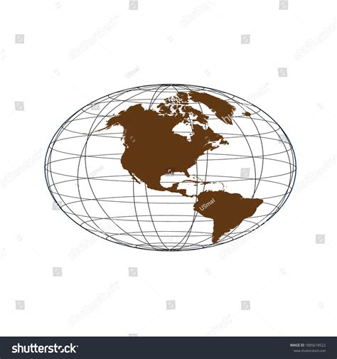 World Map Smoothed Country Borders Black Stock Vector Royalty Free