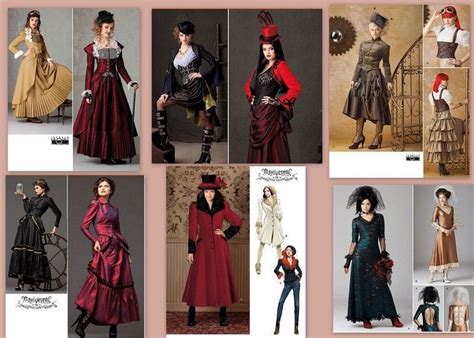 steampunk victorian costume simplicity sewing pattern misses with plus size new