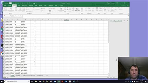 How To Set Up A Pivot Table In Excel Youtube