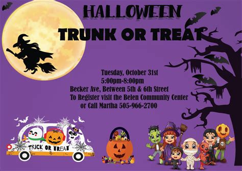 Halloween Trunk Or Treat City Of Belen