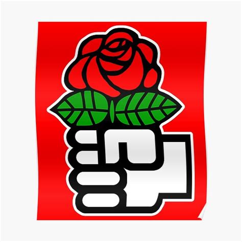 Socialist Rose Red Background Poster By Gdlkngcrps Redbubble