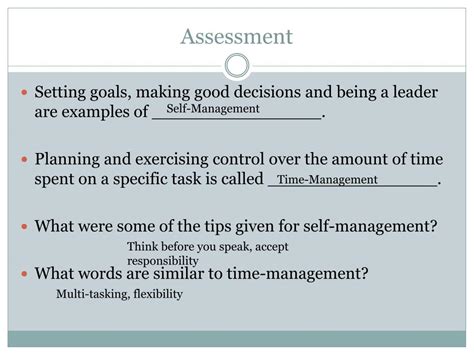 Ppt Self Management Time Management Powerpoint Presentation Free