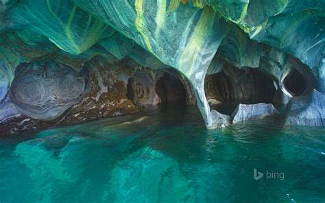 Marble Caves On General Carrera Lake Chile Bing Wallpapers Sonu Rai