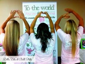 Our sorority, delta zeta, focuses on supporting the starkey hearing foundation in order to give as members of delta zeta, our goal is to promote speech and hearing in hopes of bringing the gift of. Delta Zeta Creed Quotes. QuotesGram