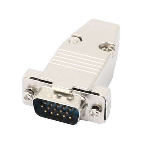 Db15 15 Pins Vga Male Converter Connector Adapter W Metal Housing