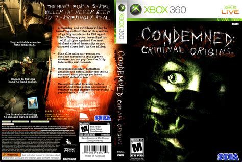 Condemned Criminal Origins Xbox360 U0388 Bem Vindoa à Nossa