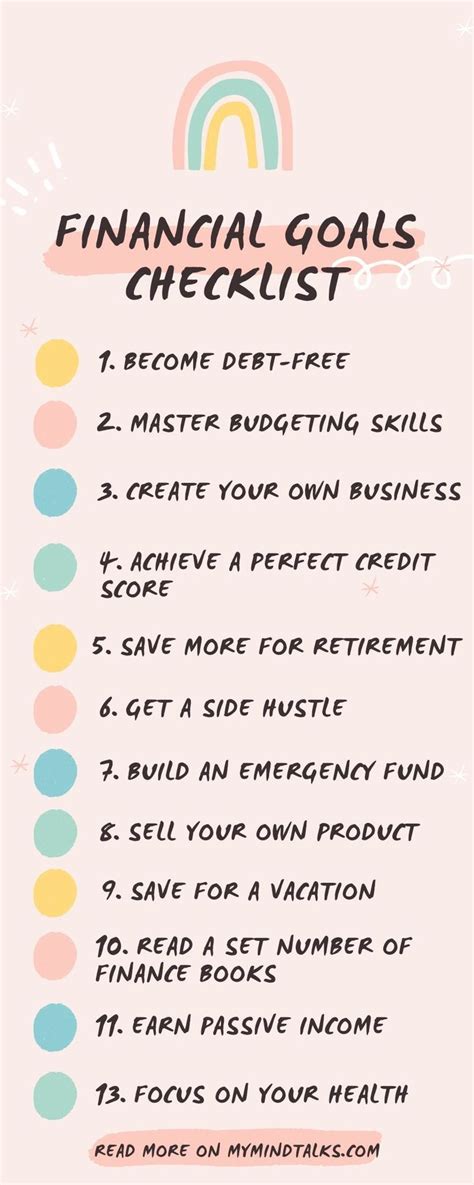 18 Genius Ideas Of Financial Goals To Set And Crush This Year My Mind