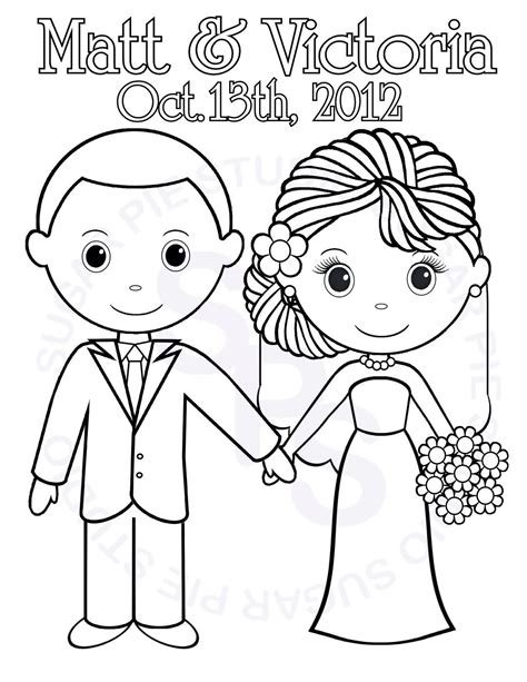 Free Printable Bride And Groom Coloring Pages Printable Word Searches