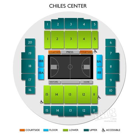 Chiles Center Tickets Chiles Center Information Chiles Center Seating Chart