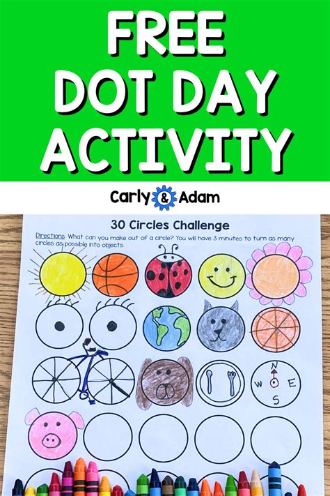 Free International Dot Day Activity 30 Circles Challenge