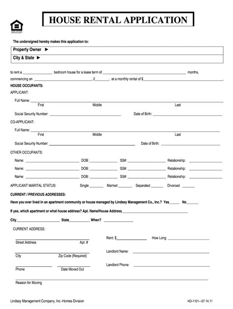 Management House Application Fill Online Printable Fillable Blank