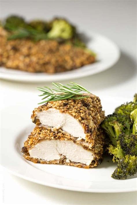 Hit tenders with meat tenderizer just bake for 15 minutes, flip and bake for another 15 minutes. Whole30 + Keto Rosemary Almond Crusted Chicken - Tastes Lovely