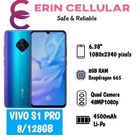 Jual Hp Vivo S1 Pro New Ram 8128gb Grs Resmi Vivo 1thn Putih